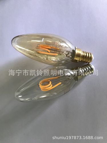 专业工厂供应c35的led灯丝灯泡 led ct35 灯泡 寿命20000h